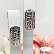 White Gold Filled fülbevaló  - Alicia