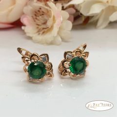  18K Gold Filled fülbevaló  - Milla green