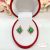  18K Gold Filled fülbevaló  - Milla green