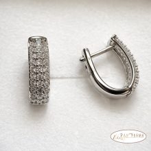 White gold filled, antiallergén  fülbevaló - Marianna