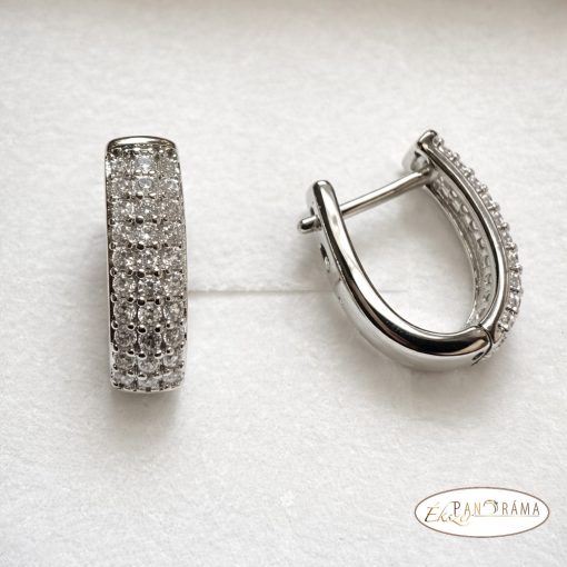 White gold filled, antiallergén  fülbevaló - Marianna