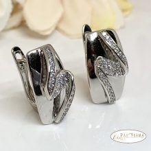 White Gold Filled fülbevaló  - Lena