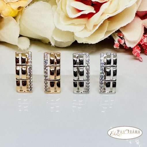  18K Gold Filled kristályos fülbevaló - Alessia gold