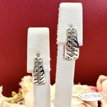 White Gold Filled, antiallergén fülbevaló  - Zendaya