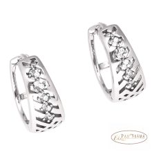 White Gold Filled, antiallergén fülbevaló  - Zendaya