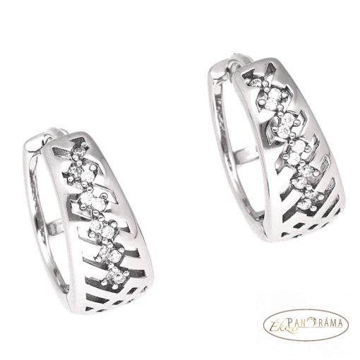White Gold Filled, antiallergén fülbevaló  - Zendaya