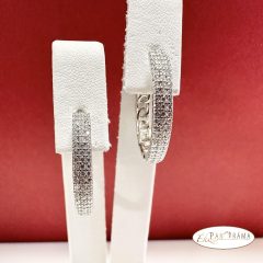   White Gold Filled,antiallergén kristályos fülbevaló  - Anastasia 
