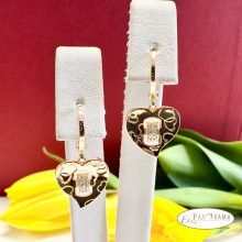  18K Gold Filled, antiallergén lógó szív fülbevaló - Lovely
