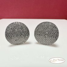 Antiallergén White Gold Filled kristályos fülbevaló - Elisa white
