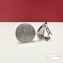 Antiallergén White Gold Filled kristályos fülbevaló - Elisa white