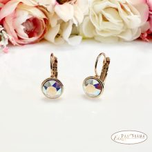 Eredeti kristályos, antiallergén, 18K Gold Filled fülbevaló - Veronica