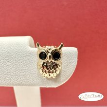 18K Gold Filled beszúrós  fülbevaló - Bagoly