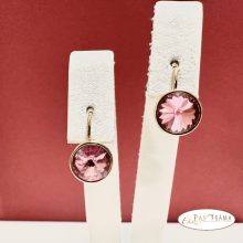 Eredeti kristályos, 18K Gold Filled francia kapcsos fülbevaló - Karina rose 