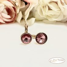 Eredeti kristályos, 18K Gold Filled francia kapcsos fülbevaló - Karina rose 