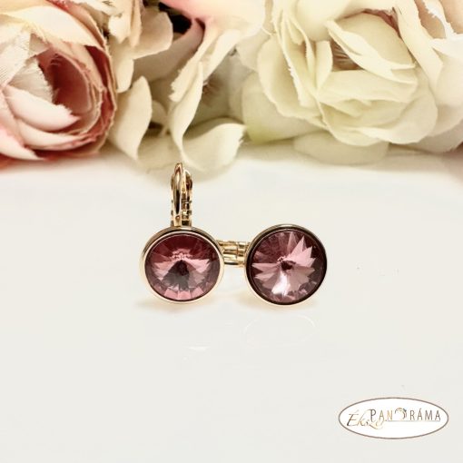 Eredeti kristályos, 18K Gold Filled francia kapcsos fülbevaló - Karina rose 