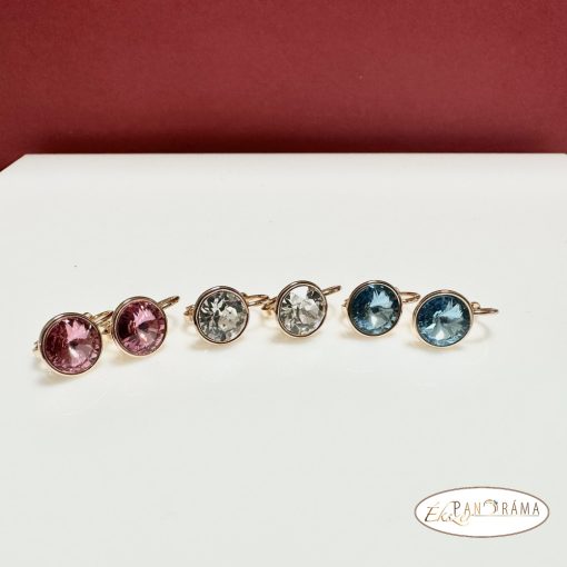 Eredeti kristályos, 18K Gold Filled francia kapcsos fülbevaló - Karina rose 