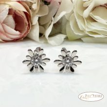 White Gold Filled kapcsos fülbevaló  - Elsa