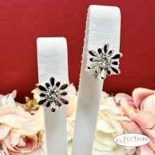 White Gold Filled kapcsos fülbevaló  - Elsa