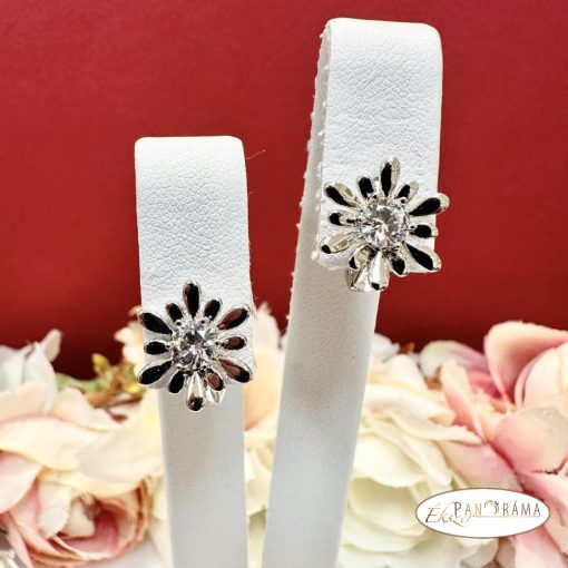White Gold Filled kapcsos fülbevaló  - Elsa
