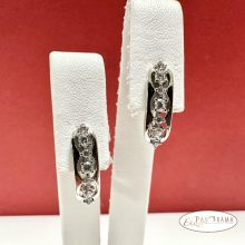 Antiallergén, White Gold Filled fülbevaló kristályokkal- Elly
