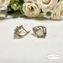  18K Gold Filled fülbevaló  - Rella green