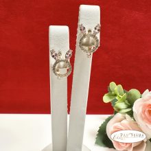 Gold Filled, Antiallergén kapcsos fülbevaló kristályokkal - Clara