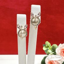 Gold Filled, Antiallergén kapcsos fülbevaló kristályokkal - Clara