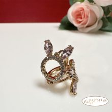 Gold Filled, Antiallergén kapcsos fülbevaló kristályokkal - Clara