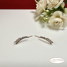 Antiallergén, 18K Gold Filled kristályos fülbevaló, fülékszer - Mirabella