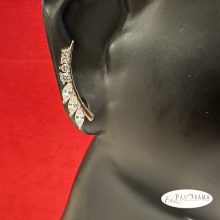 Antiallergén, 18K Gold Filled kristályos fülbevaló, fülékszer - Mirabella