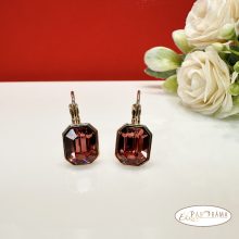  18K Gold Filled fülbevaló, eredeti kristállyal - Lora