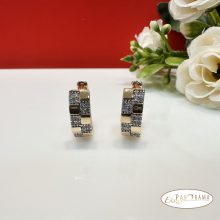  18K Gold Filled széles kis karika fülbevaló - Trixi