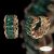 18K Gold Filled, antiallergén fülbevaló - Nina green