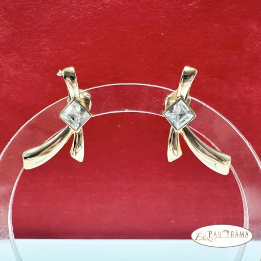 18K Gold Filled, eredeti kristályos fülbevaló - Milla Crystal