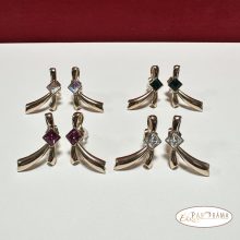 18K Gold Filled, eredeti kristályos fülbevaló - Milla Crystal