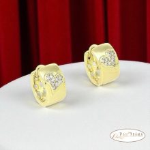 14K Gold filled, bőrbarát fülbevaló - Little heart