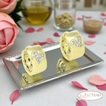 14K Gold filled, bőrbarát fülbevaló - Little heart