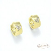 14K Gold filled, bőrbarát fülbevaló - Little heart