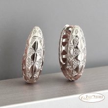  White Gold Filled fülbevaló - Thabita