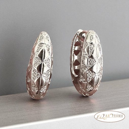  White Gold Filled fülbevaló - Thabita