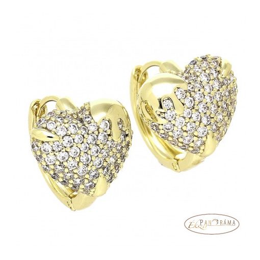 14K Gold Filled fülbevaló - Szív