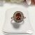 18 K Gold Filled gyűrű - Princess big Red