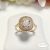 18 K Gold Filled  gyűrű - Princess big White
