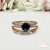 18 K Gold Filled páros gyűrű - Diána blue
