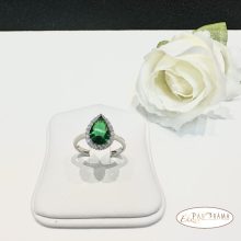 White Gold Filled kristályos  gyűrű - Anette Green