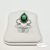 White Gold Filled kristályos  gyűrű - Anette Green