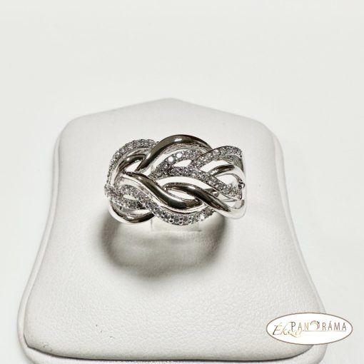 White Gold Filled kristályos  gyűrű - Matilda