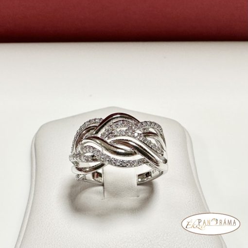 White Gold Filled kristályos  gyűrű - Matilda