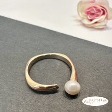 18 K Gold Filled  gyűrű - pearl