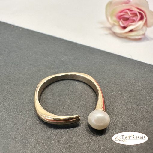 18 K Gold Filled  gyűrű - pearl
